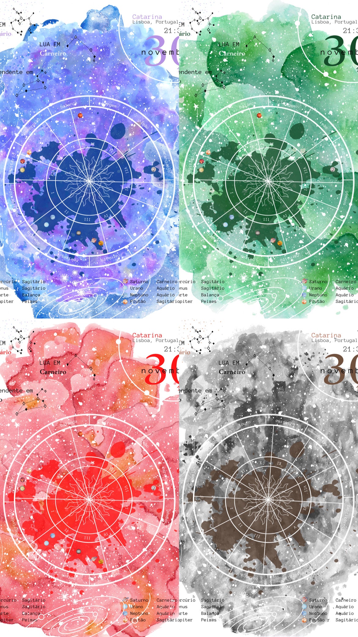 poster mapa astral I