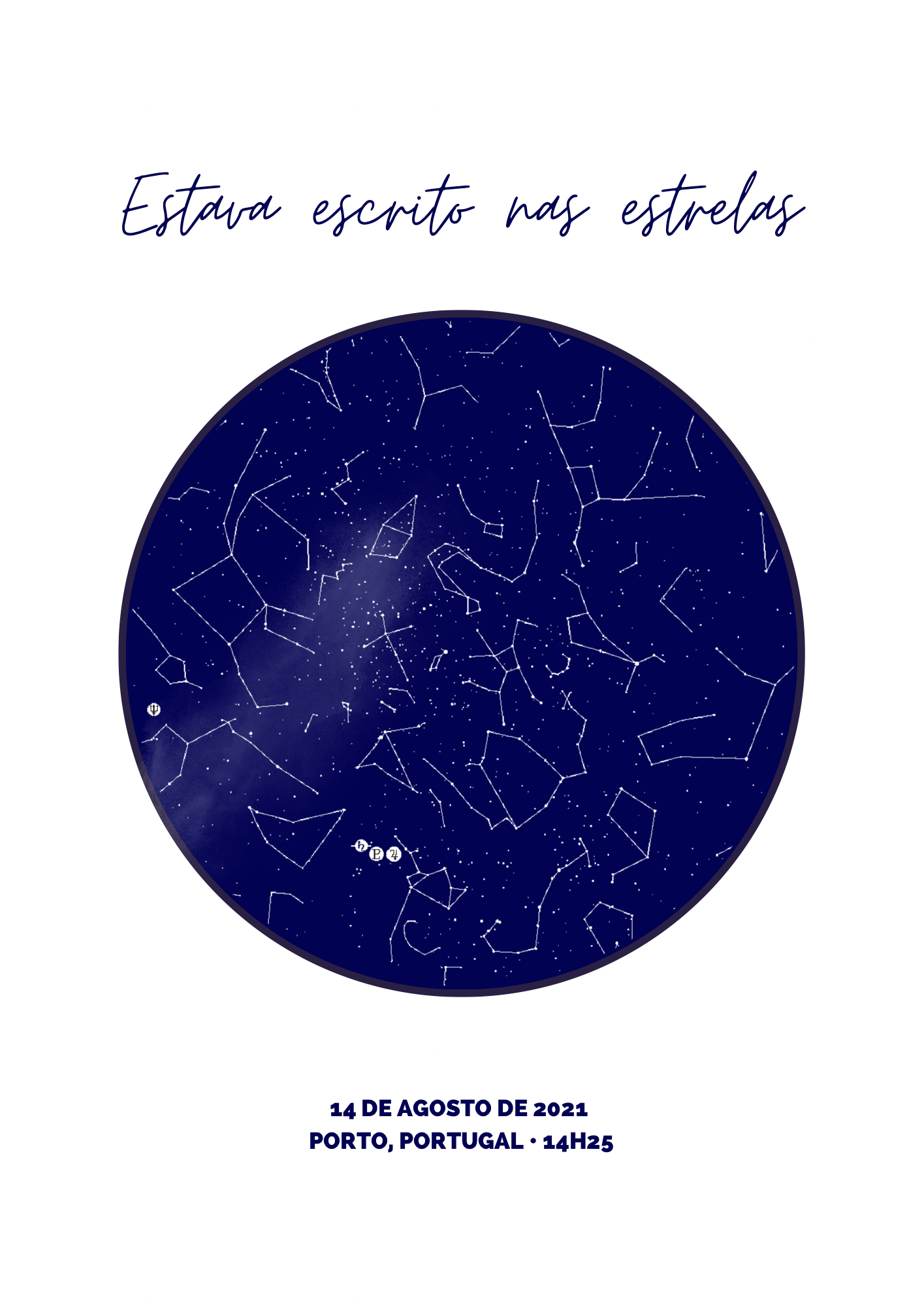 poster mapa das estrelas