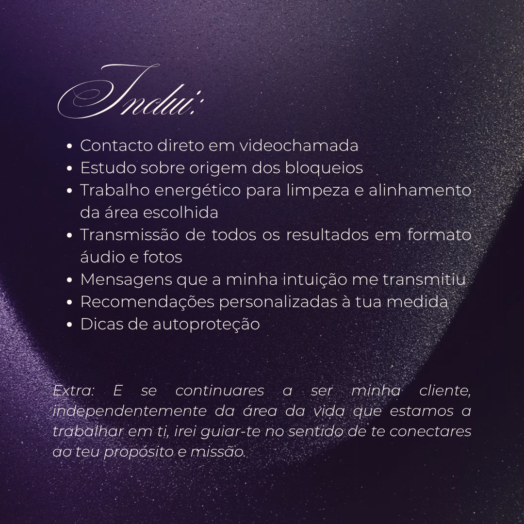 Mesa radiónica com mentoria individual