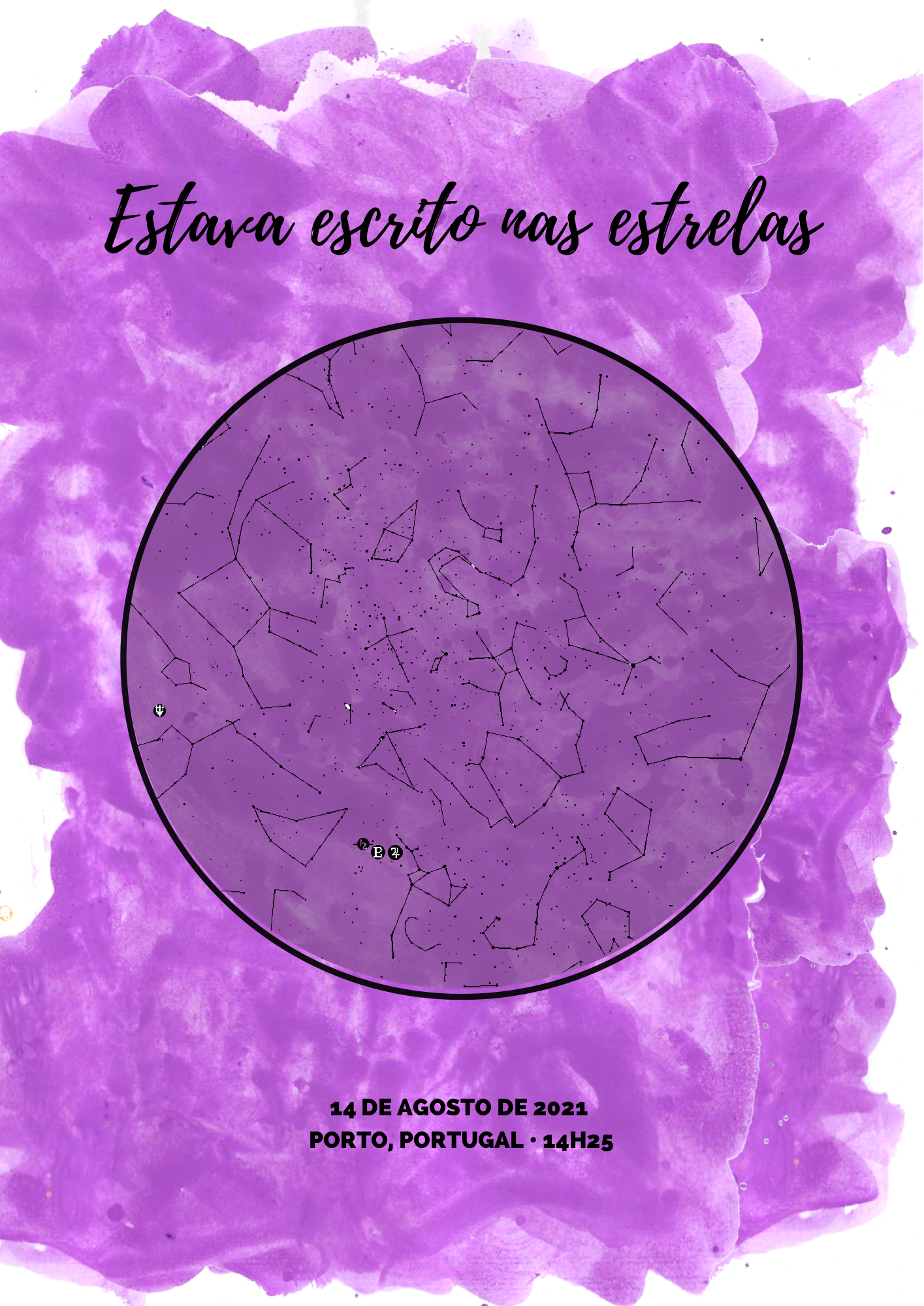 poster mapa das estrelas