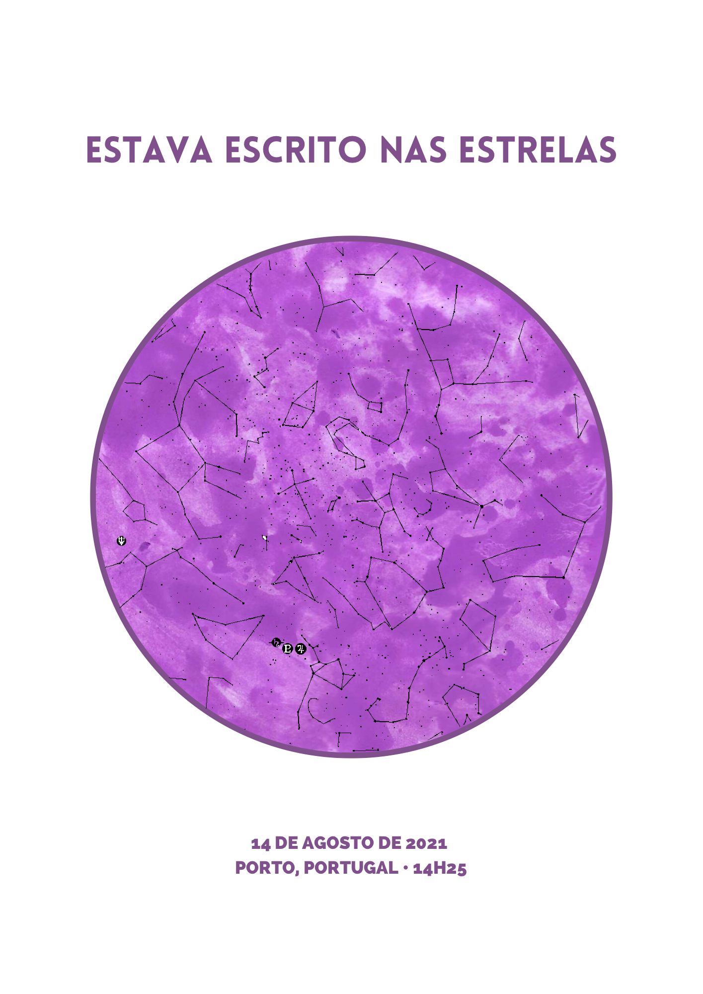 poster mapa das estrelas