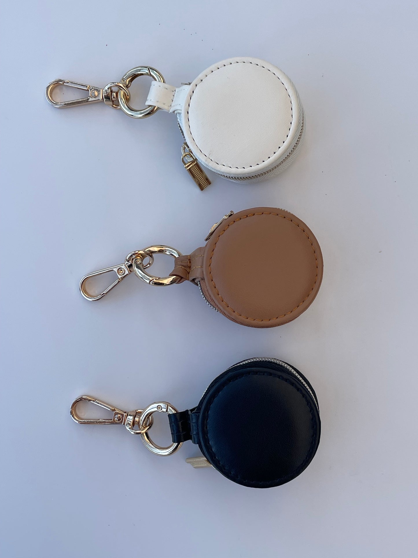 mini guarda-jóias rendondo em porta-chaves