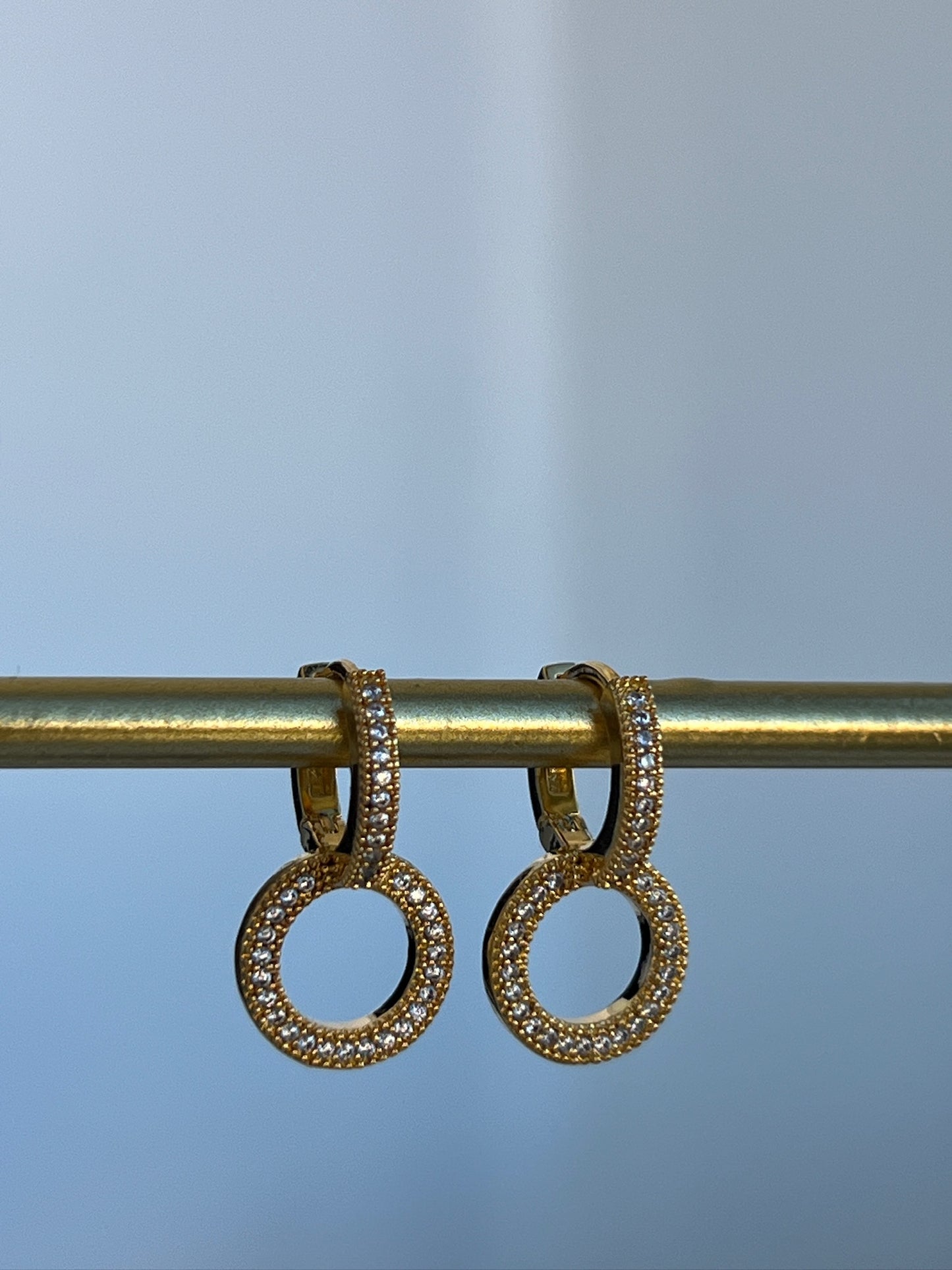 brincos elegante (dupla argola)