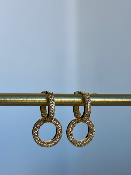 brincos elegante (dupla argola)