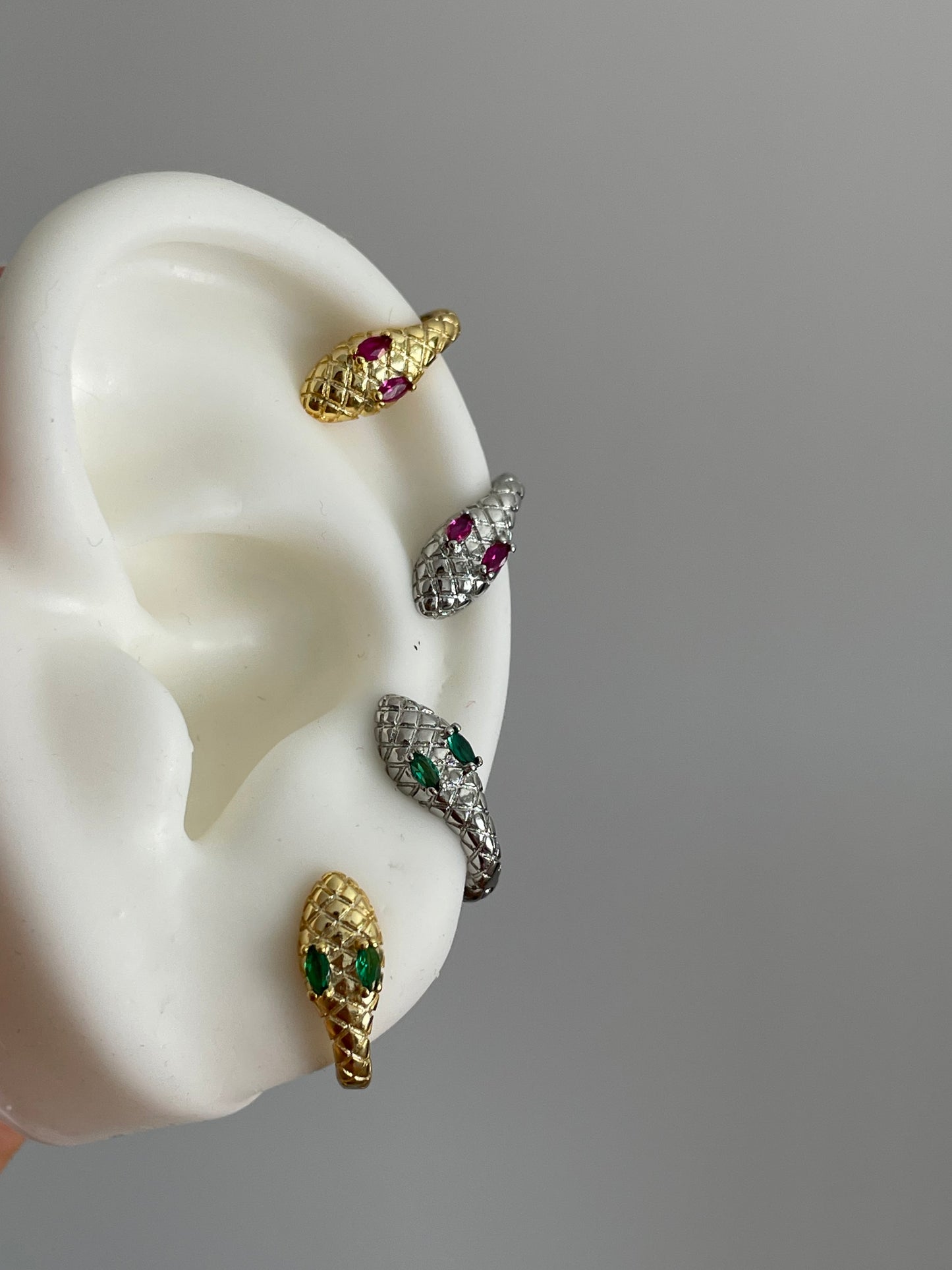 brinco piercing snake