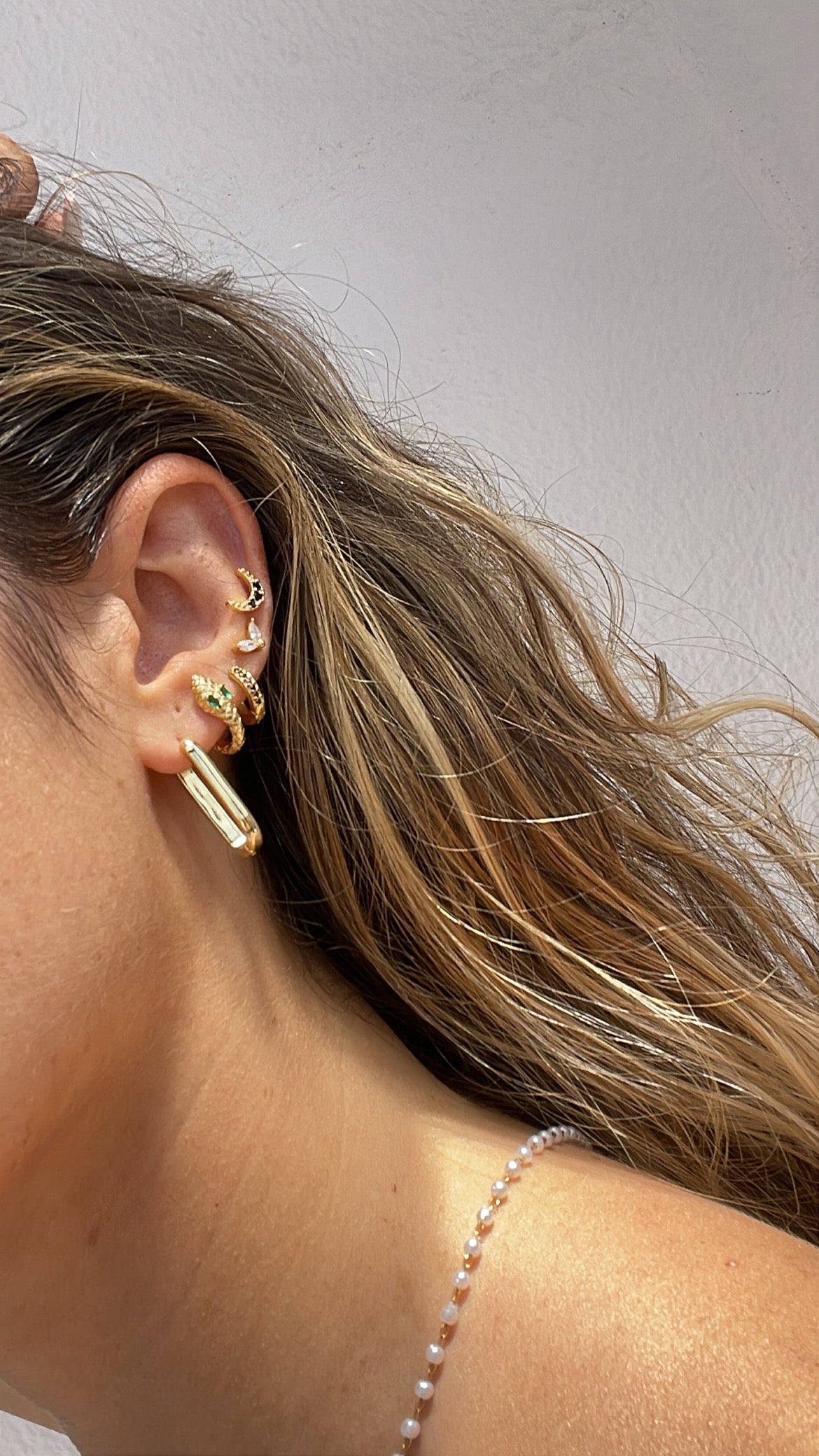 brinco piercing lua