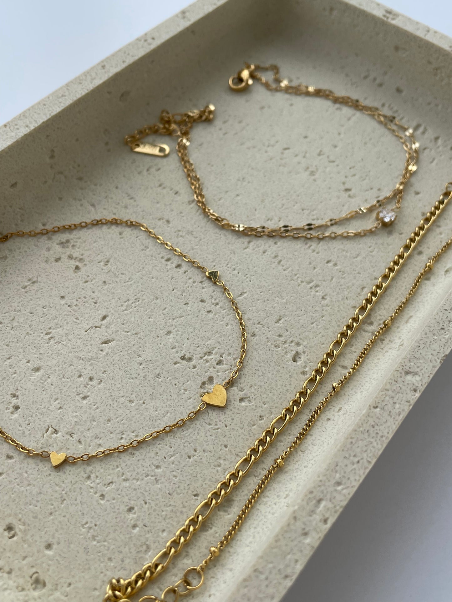pulseira corações para tornozelo