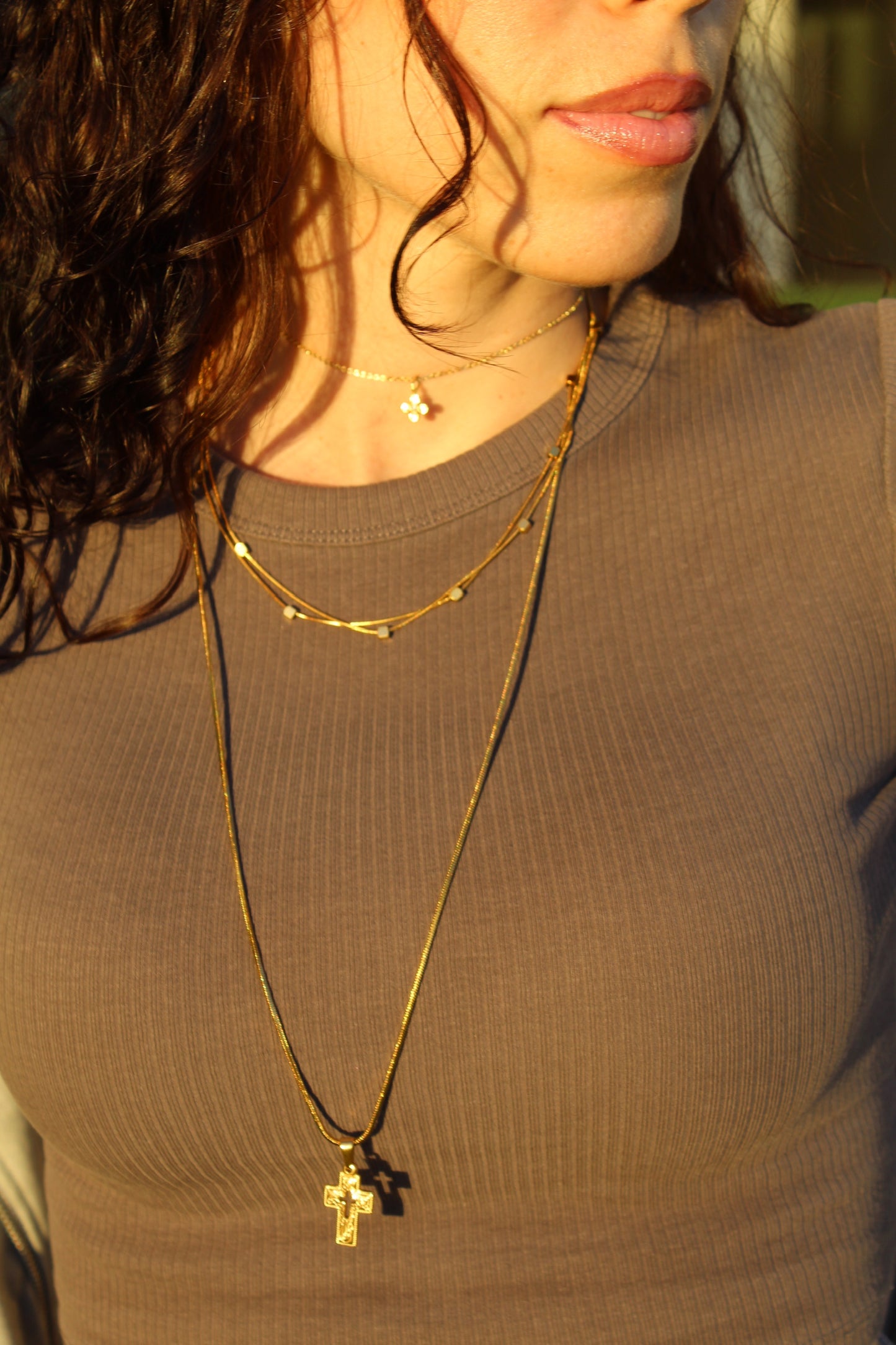 colar duplo selene