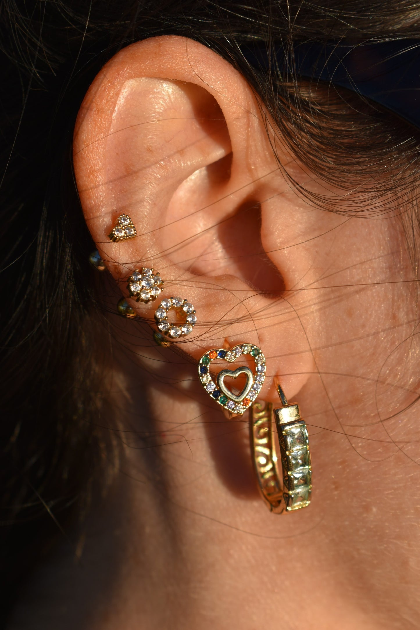 brinco piercing coração