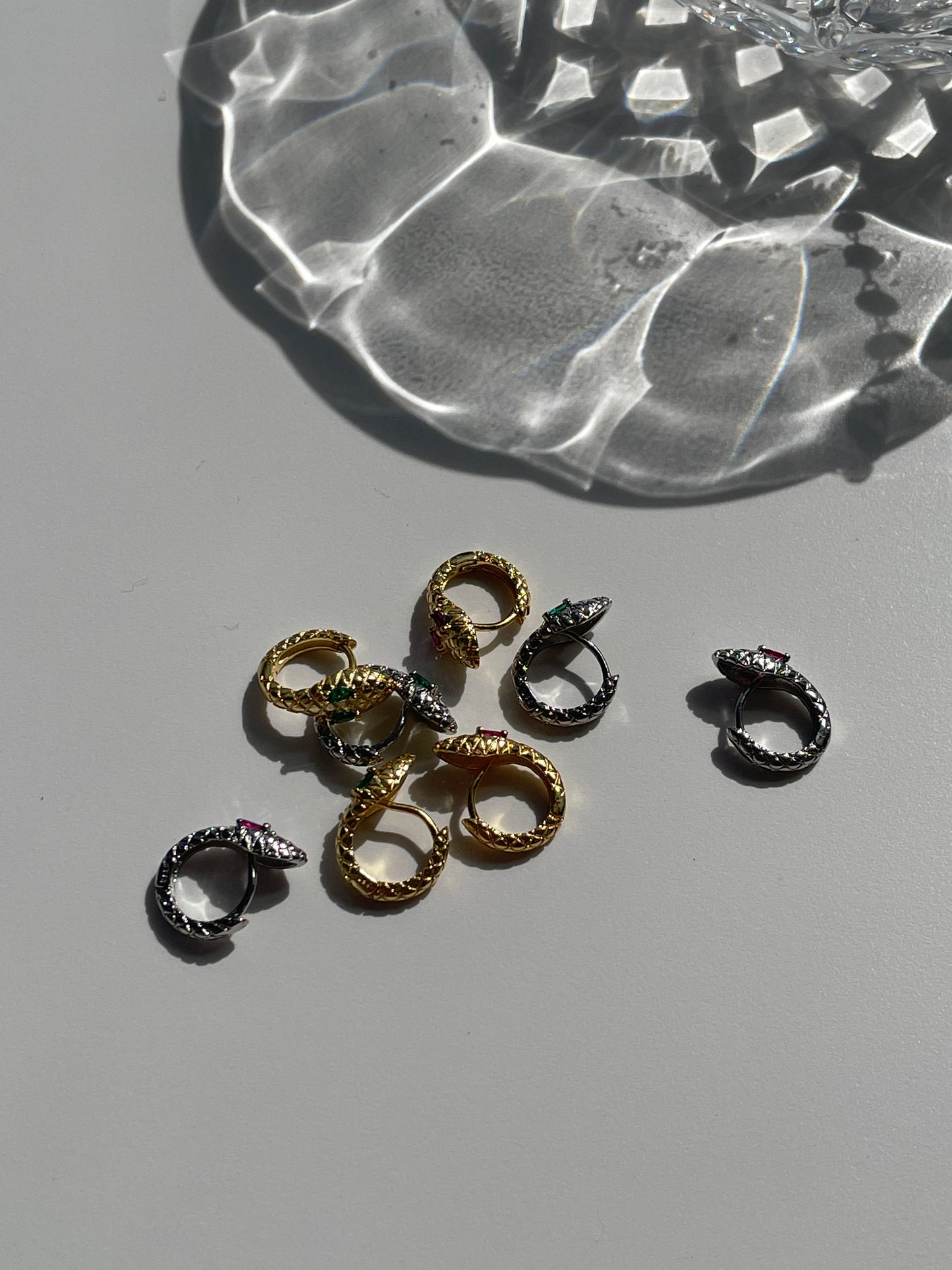 brinco piercing snake