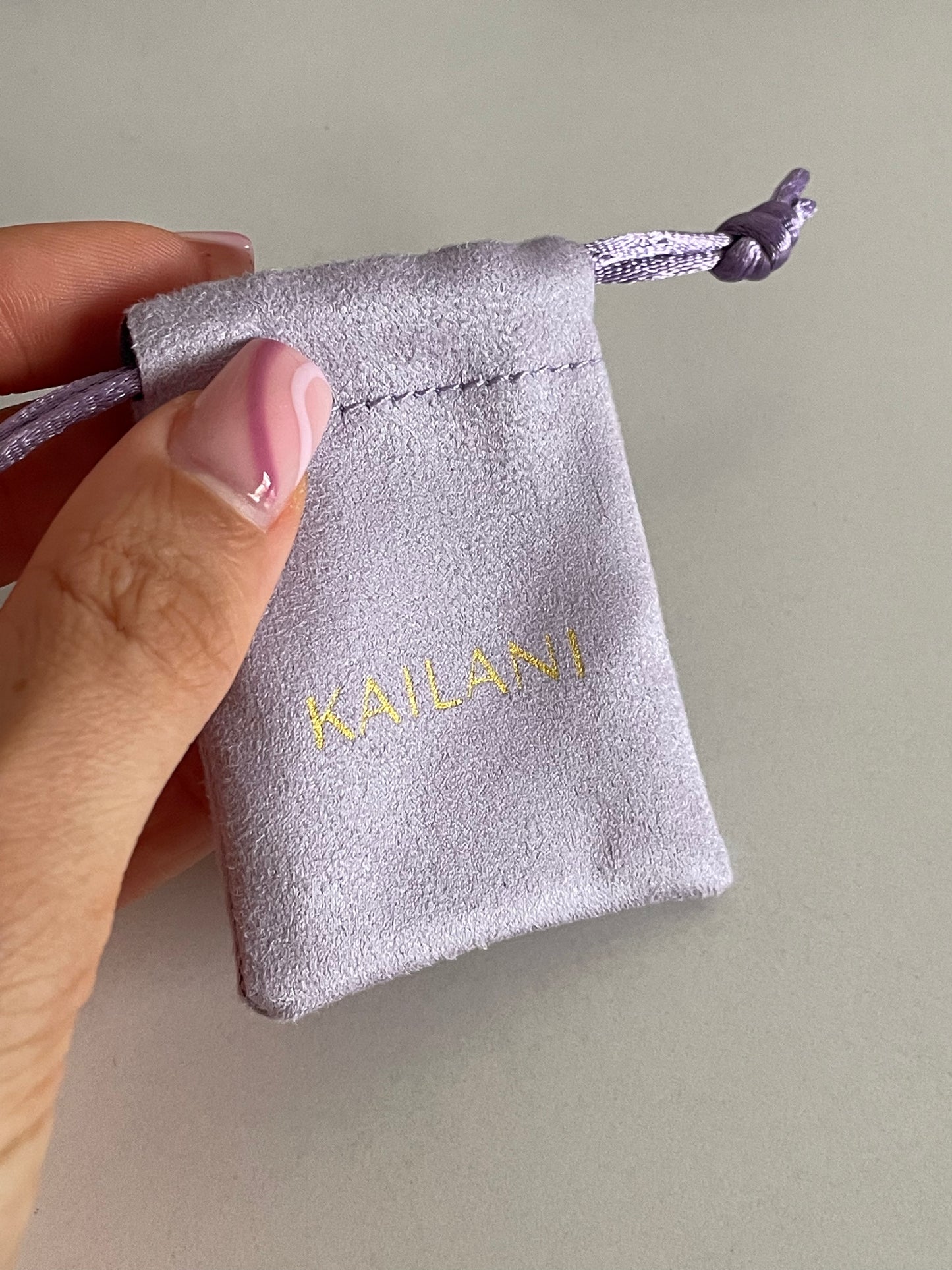 bolsa de jóias lilás