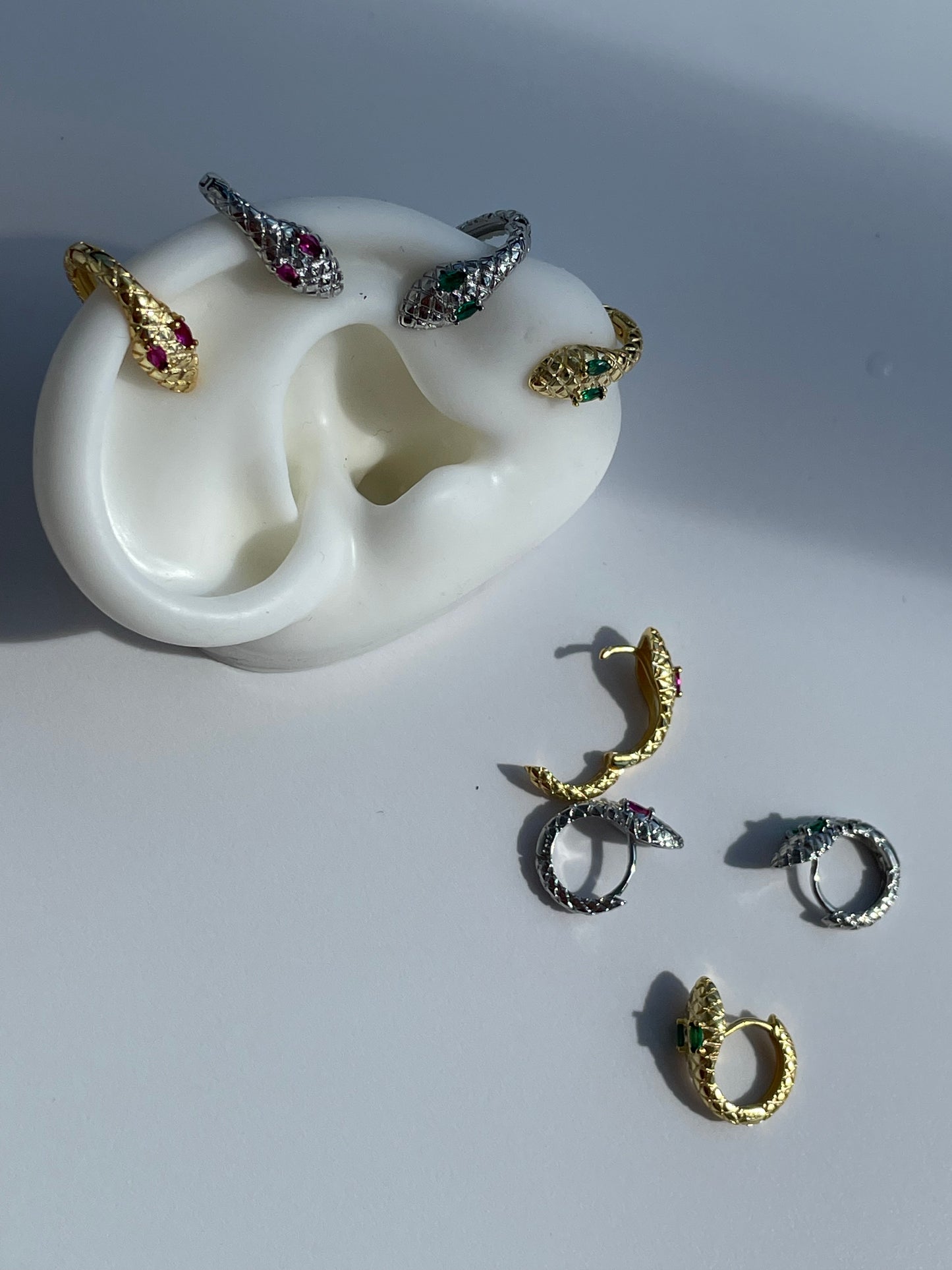 brinco piercing snake