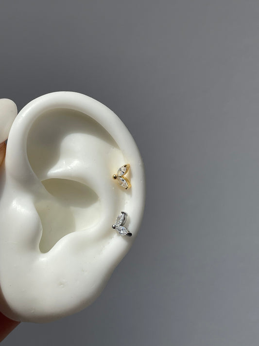 brinco piercing pétala