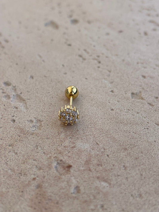 brinco piercing flor I
