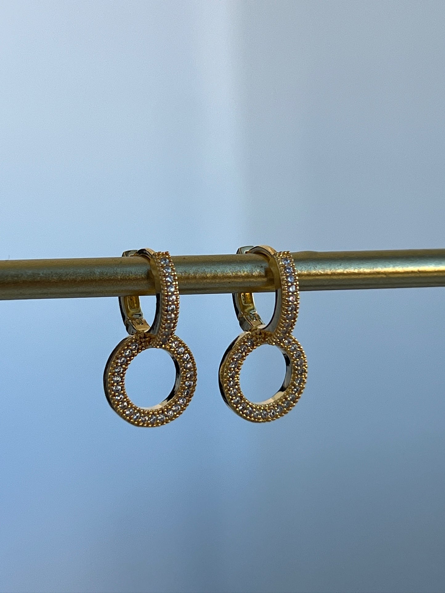 brincos elegante (dupla argola)
