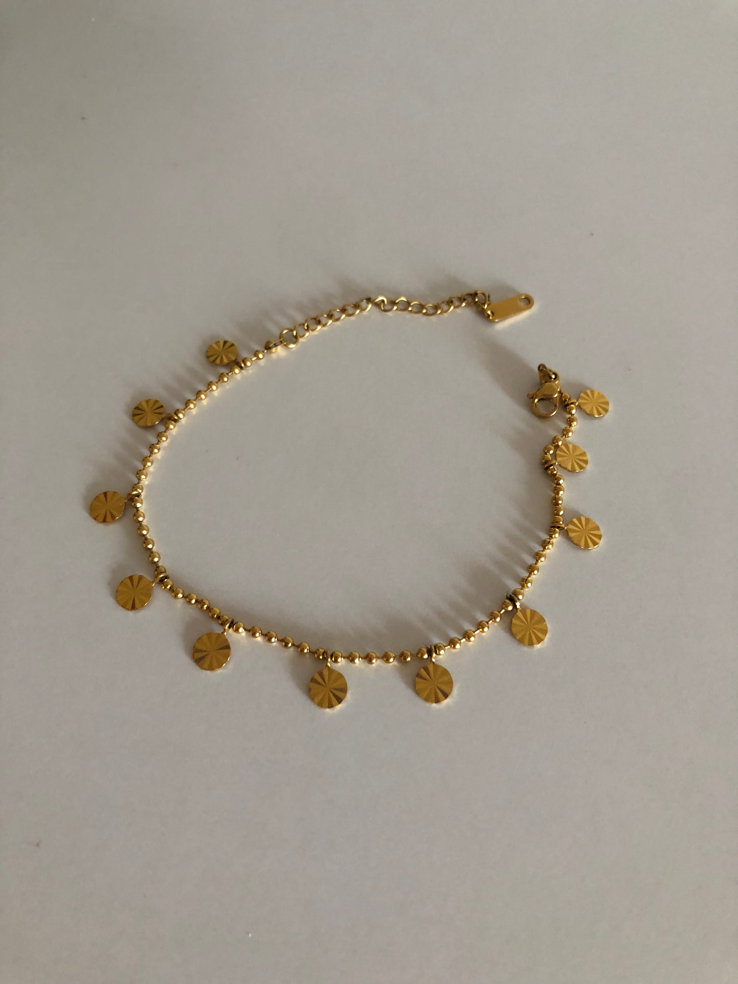 pulseira luz para tornozelo