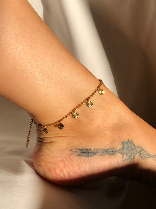 pulseira luz para tornozelo